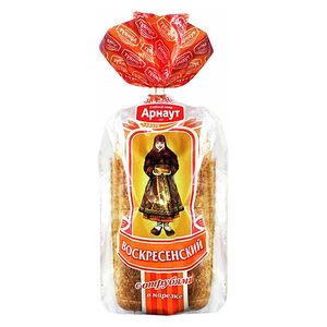 Хлеб Арнаут воскресенский пшеничный с отрубями в нарезке