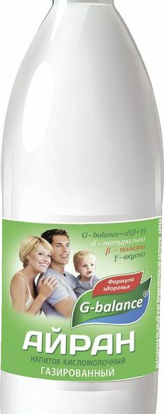 Айран G-balance газированый 1%, 1л
