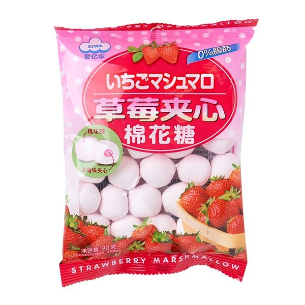 Зефир с клубничной начинкой Eiwa 90г, Китай