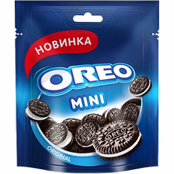 Печенье Oreo Mini с какао и начинкой ваниль, 100г