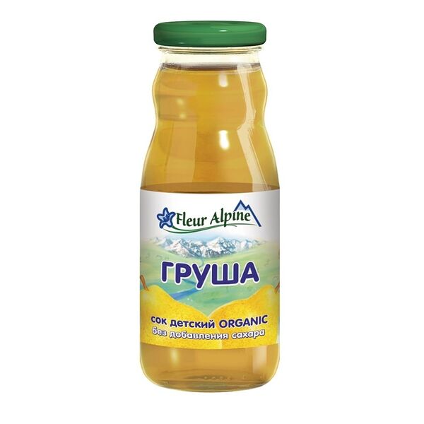 Сок детский Fleur Alpine Organic с грушей осветленный без сахара