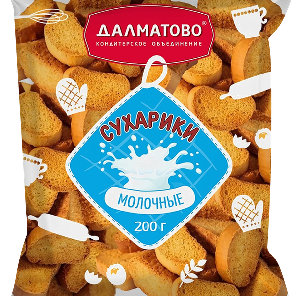 Сухарики ДАЛМАТОВО Молочные