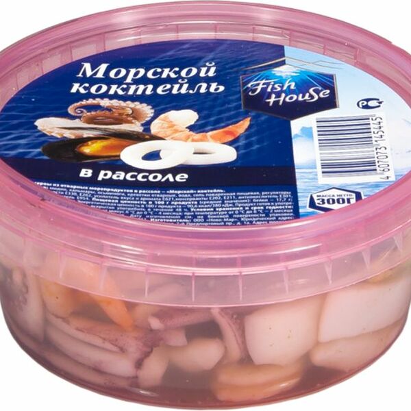Коктейль из морепродуктов Fish House в рассоле, 300г