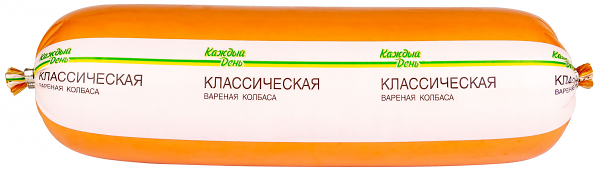 Колбаса вареная Каждый день Классическая (0,6-1,2 кг), 1 упаковка 