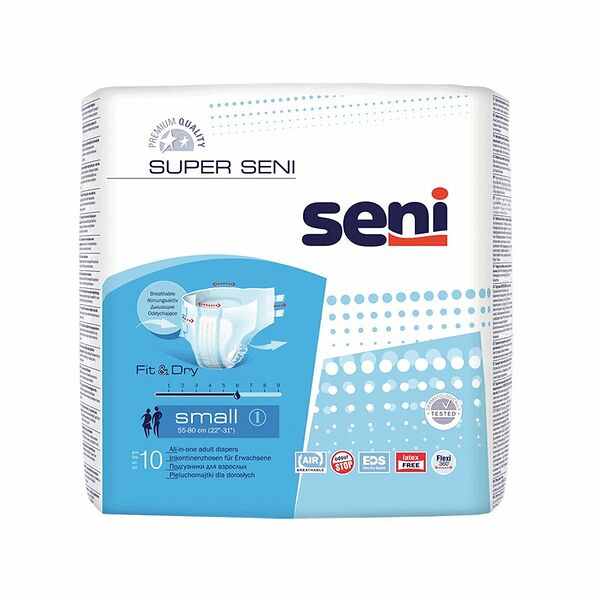 Подгузники Super seni 10 шт размер Small для взрослых