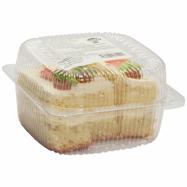 Пирожное ЗОЛОТОЙ КОЛОС Бисквитно-нарезное с кремом сливочным