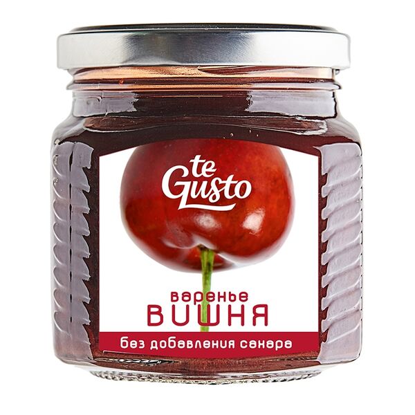 Варенье Te Gusto из вишни (без сахара) с яблочным соком 300г, Киргизская республика
