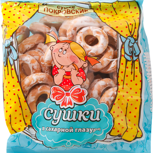 Сушки ПОКРОВСКИЙ ХЛЕБ в сахарной глазури