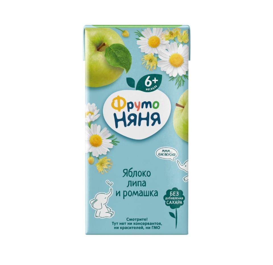 

Сок детский ФрутоНяня Яблоко ромашка и липа 200 мл