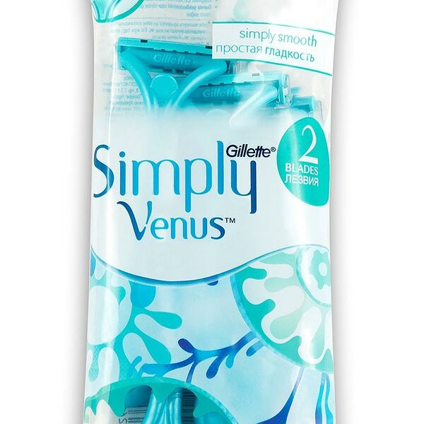 Gillette Simply Venus 2 Бритвы одноразовые для женщин 4 шт. уп. №1