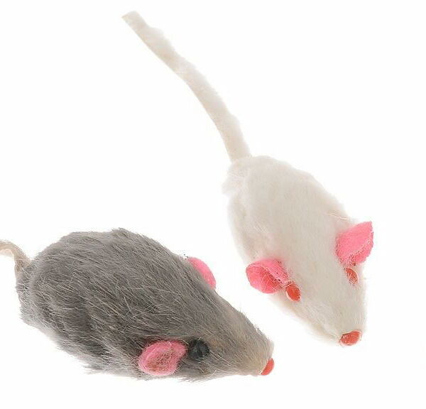 EBI Игрушка для кошек из натурального меха с погремушкой 