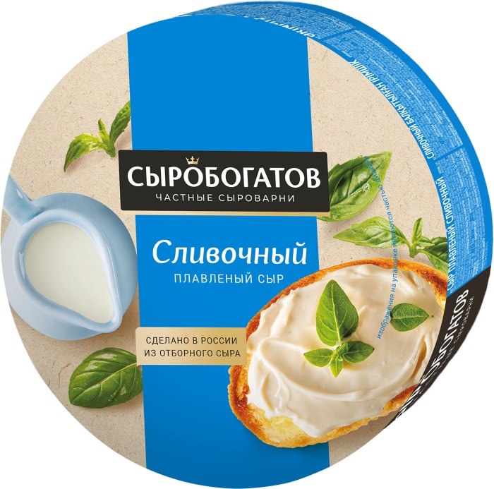 

Сыр плавленый Сыробогатов Сливочный 50% 130 г