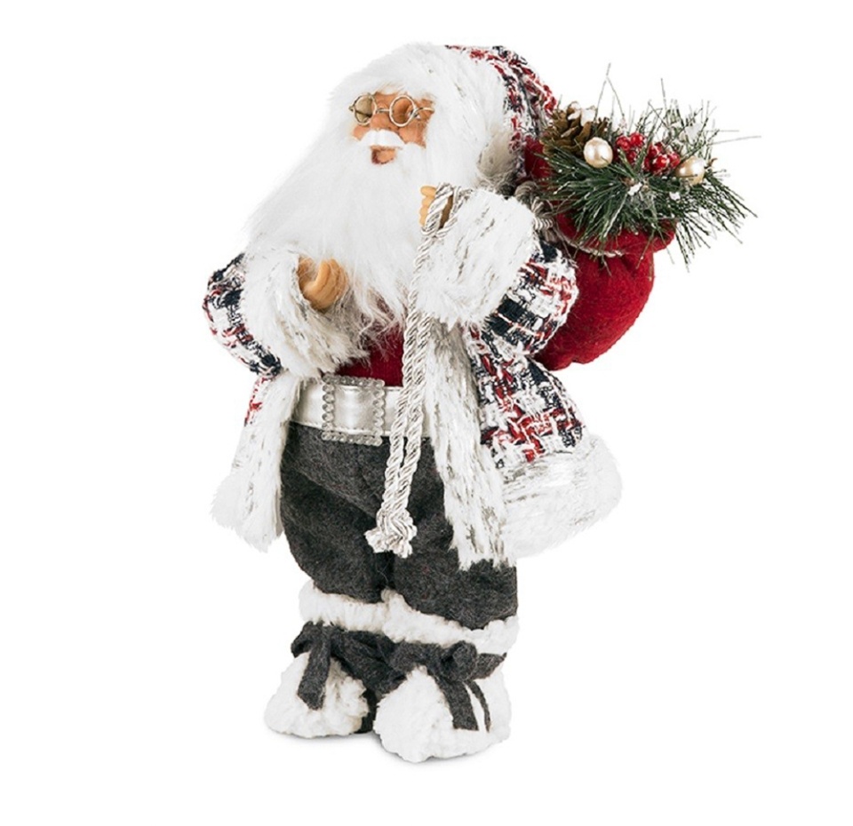 

Дед Мороз в клетчатом кафтане MaxiToys 32 см, Китай