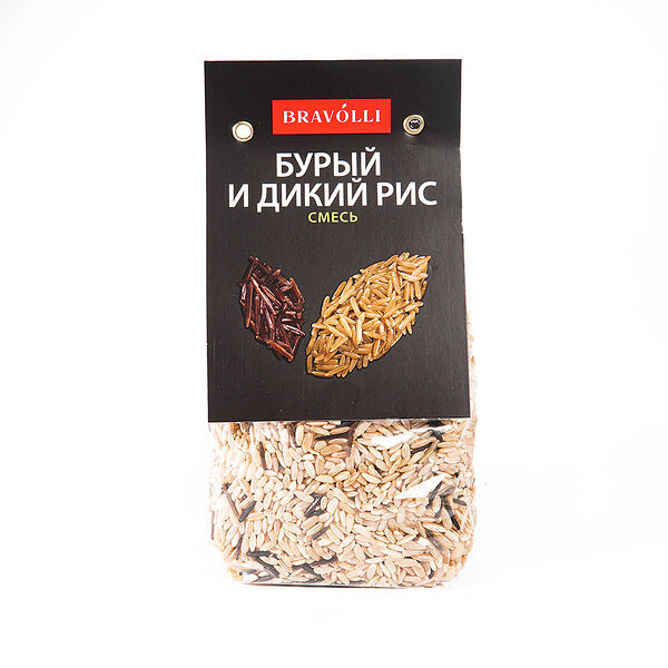 Бурый и дикий рис смесь