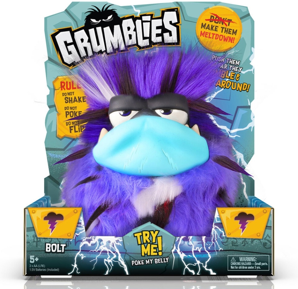 

Игрушка Skyrocket Grumblies интерактивная «Ворчун Болт» 3+