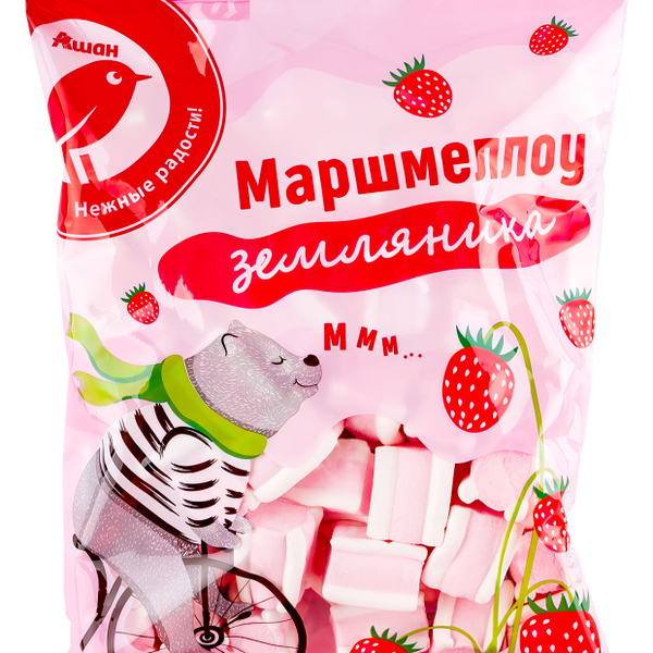 Маршмеллоу АШАН Красная птица с ароматом земляники