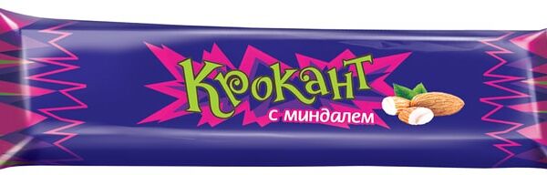 Батончик Крокант с арахисом и миндалем 28г