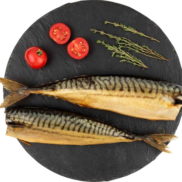 Скумбрия подкопчённая, тушка, (1 штука ~ 350 г)