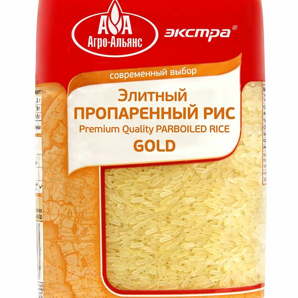 Рис Агро-Альянс Экстра Элитный Gold пропаренный