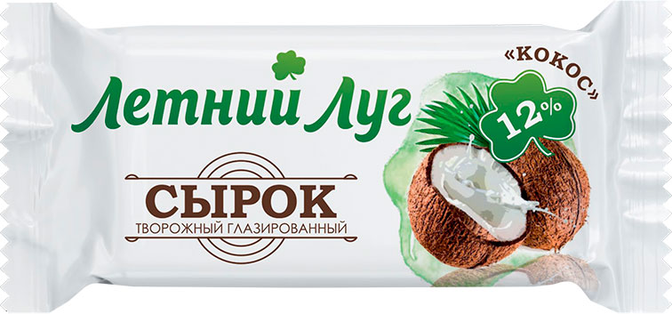 

Сырок Летний луг творожный глазированный кокос 30 г