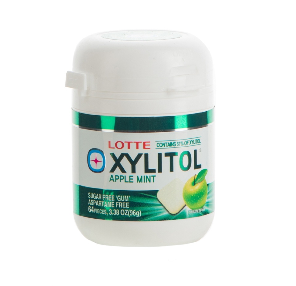 

Жевательная резинка Lotte Xylitol со вкусом яблока и мяты 87 г