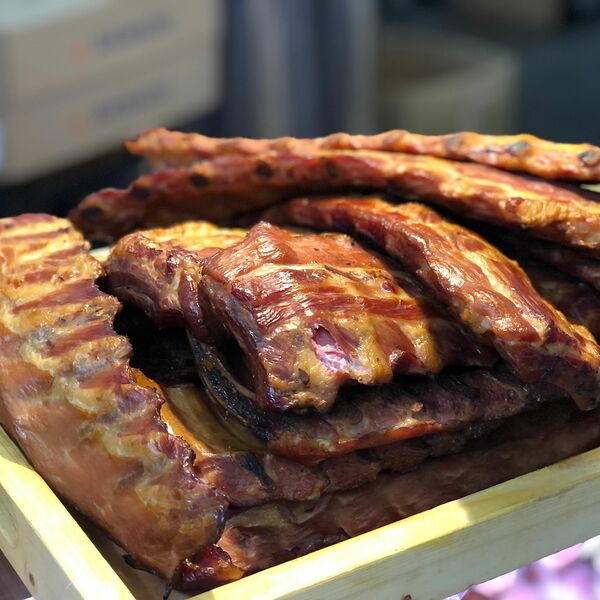 Ребра свиные горячего копчения на развес