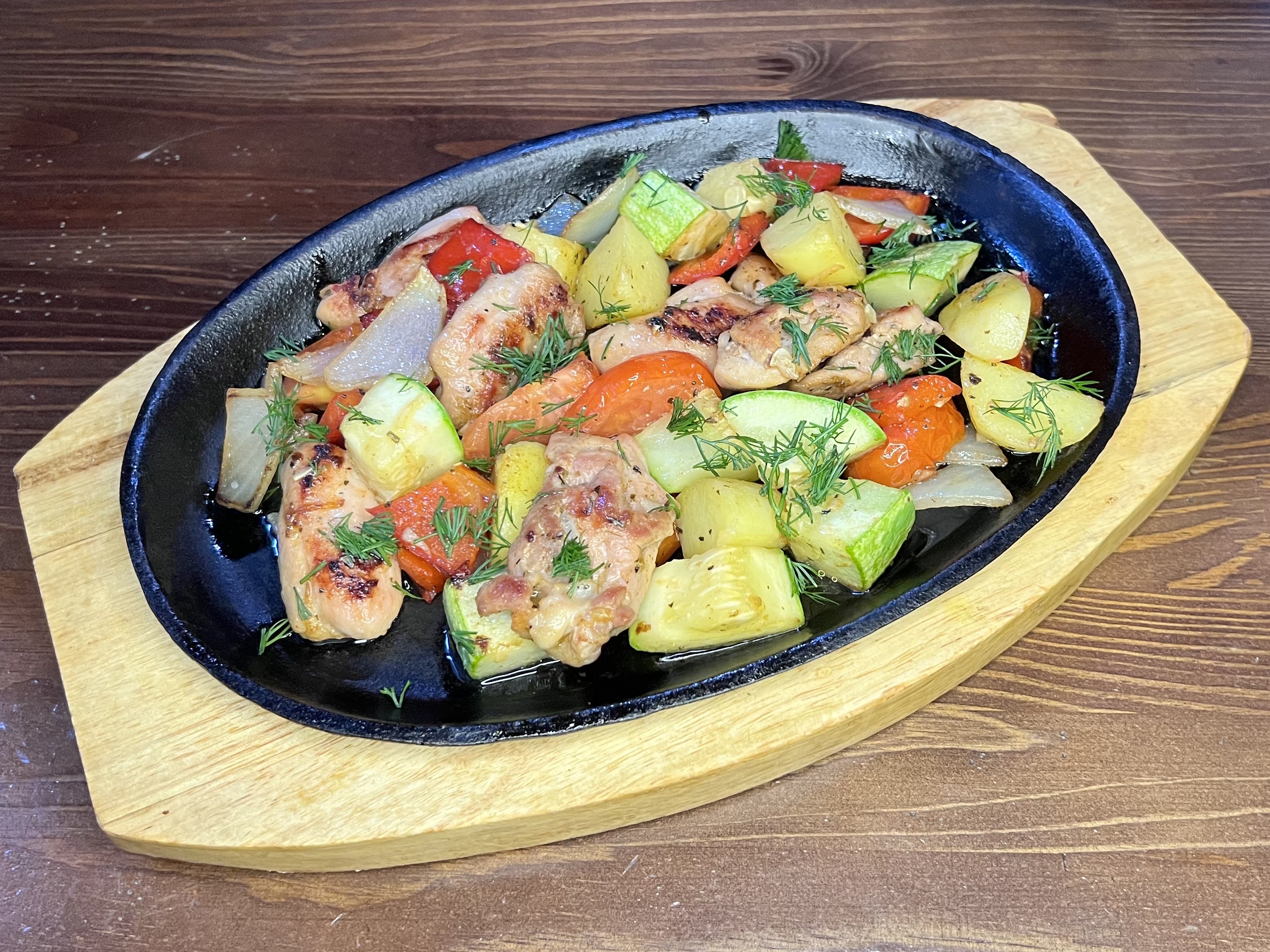 Соте с курицей