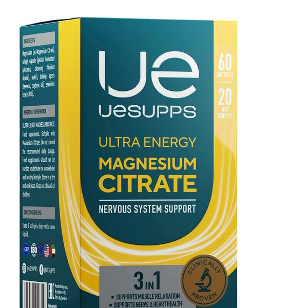 UESUPPS Ultra Energy Magnesium citrate капсулы 60 шт