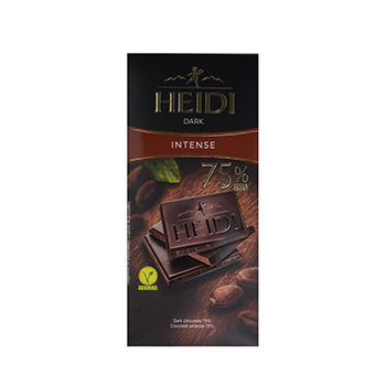 

Шоколад Heidi Dark Интенс 75% темный 80г, Румыния