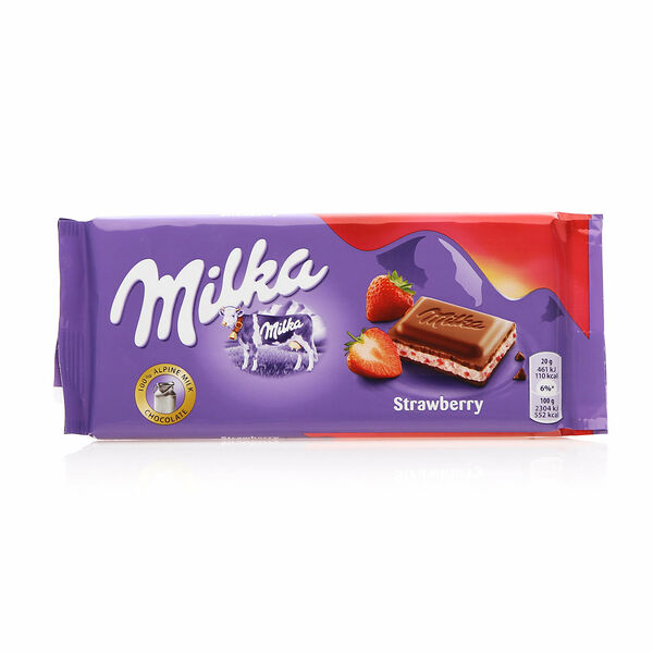 Молочный шоколад Клубничный Йогурт TM Milka (Милка)