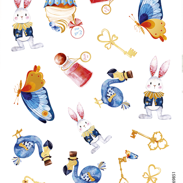 Наклейки для яиц ДОМАШНЯЯ КУХНЯ с фольгой, в ассортименте