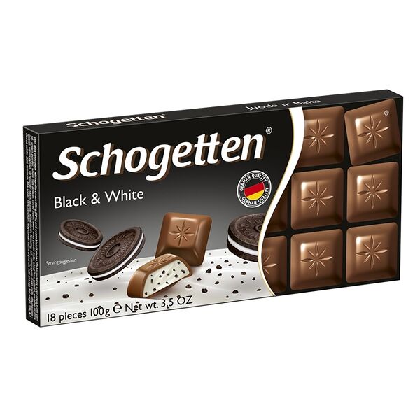 Шоколад молочный Schogetten Ванильный крем и печенье с какао 100г