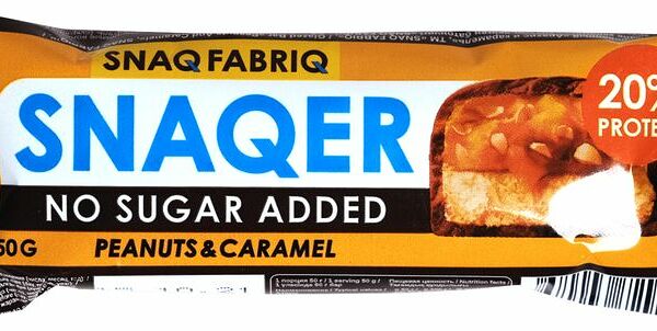 Протеиновый батончик Snaq Fabriq арахис и карамель глазированный 50г