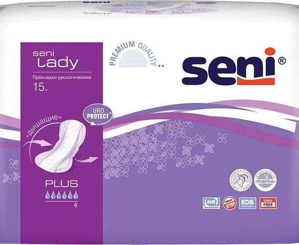 Прокладки Seni Lady plus урологические 15шт