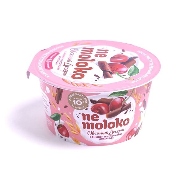 Десерт овсяный Nemoloko с вишней и кусочками шоколада