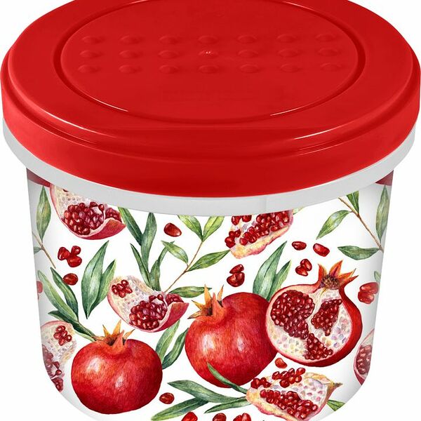 Банка Idi Land с завинчивающейся крышкой с декором 115х115х102мм 0.7л