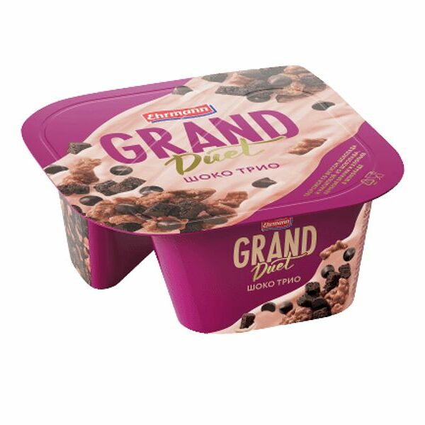 Творожок Ehrmann Grand Duet Шоко Трио 7,3%