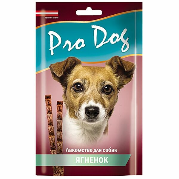 Лакомство для собак PRO DOG Лакомые палочки с ягненком (3штх15г)