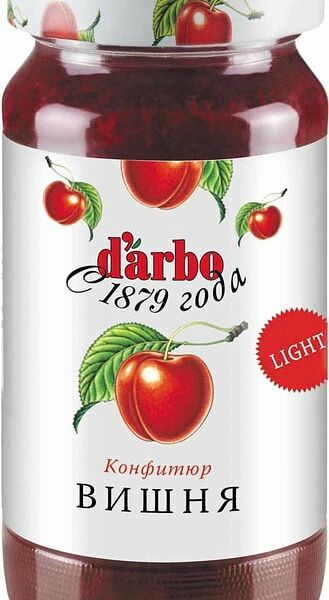Конфитюр Darbo Вишня с пониженной калорийностью 220г