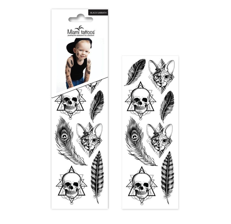 

Татуировки переводные мини, в ассортименте Beauty Bar, США