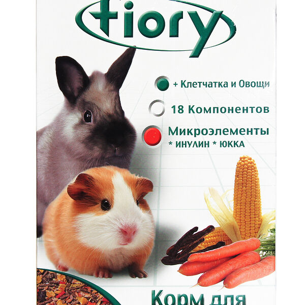 Корм Fiory для морских свинок и кроликов Conigli e cavie 850 г, Италия