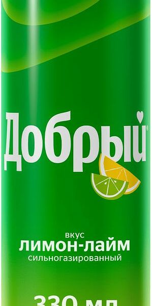 Напиток Добрый лимон-лайм, 330 мл