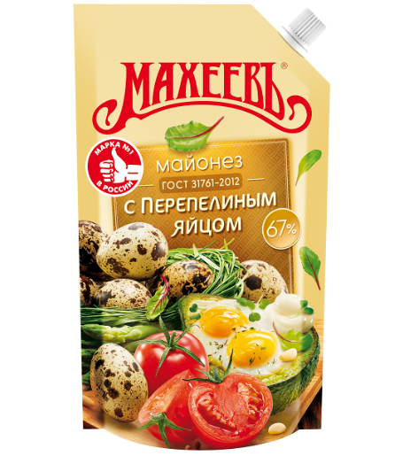 Майонез Махеевъ с перепелиным яйцом 67% 380г