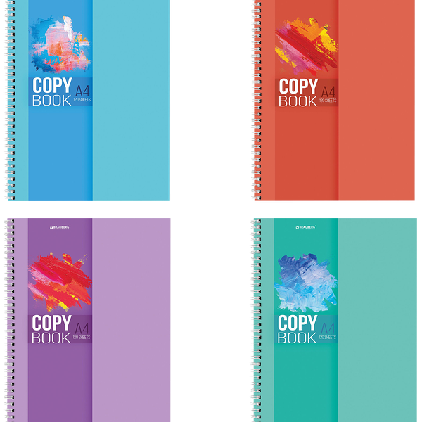 Тетрадь BRAUBERG Vision, А4, 120 листов, в клетку в ассортименте