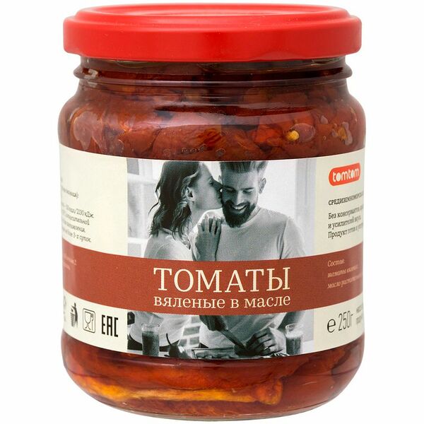 Томаты вяленые Tomtom в масле, 250г