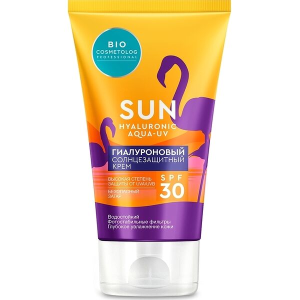 Гиалуроновый солнцезащитный крем SPF 30 серии BIO COSMETOLOG PROFESSIONAL, 150мл