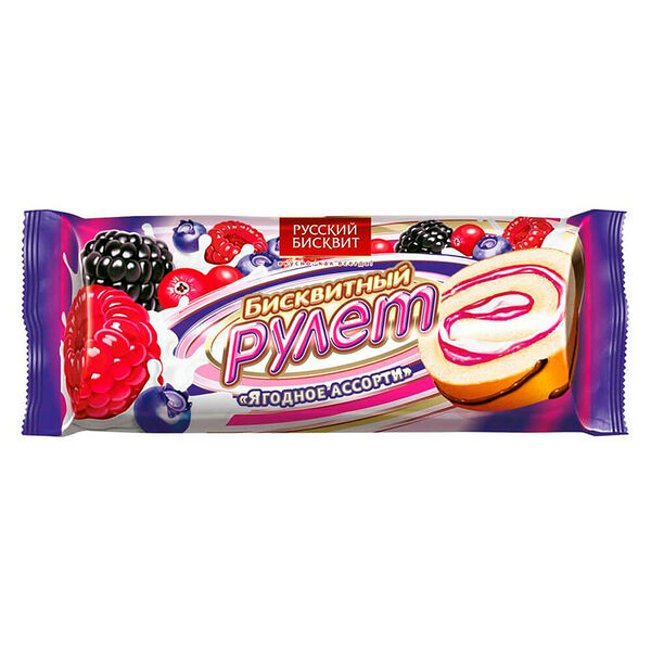 Рулет Русский бисквит 175г ягодное ассорти