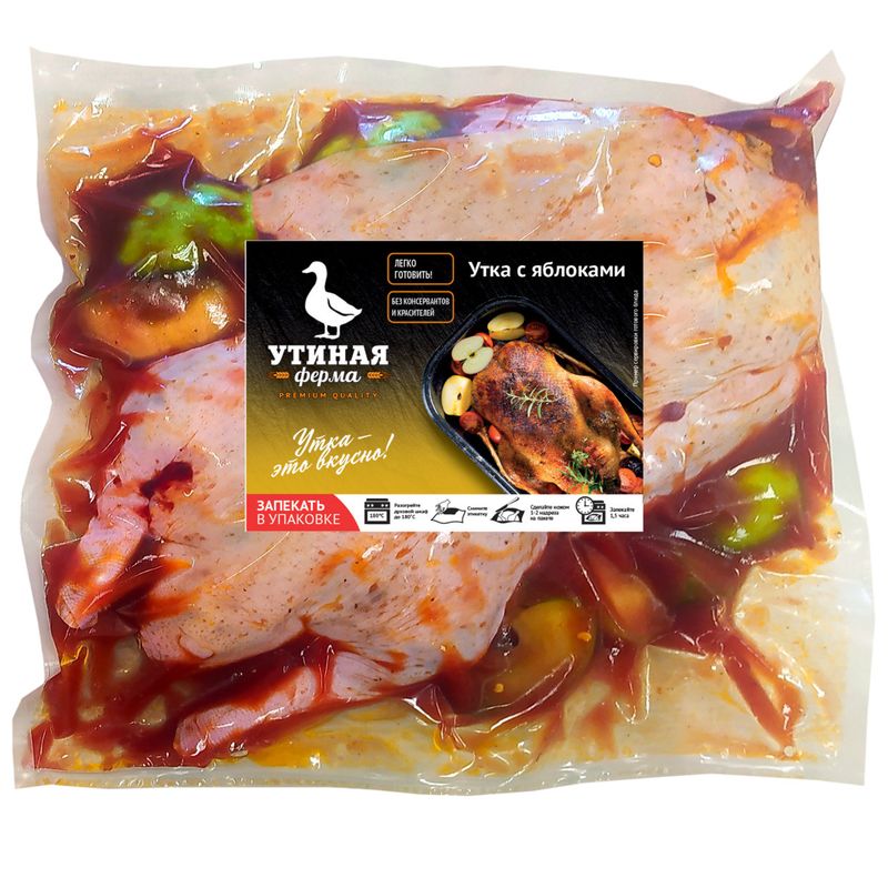 

Утка Утиная Ферма с яблоками охлаждённая, вес