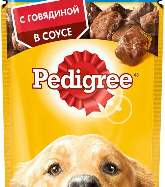 Pedigree пауч для собак (кусочки в соусе) Говядина
