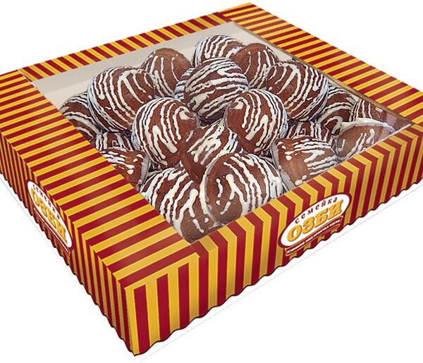 Печенье Семейка Озби заварное в белой глазури 400г